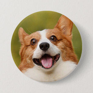 Voeg Dog Photo Personalized Gepersonaliseerd Ronde Button 7,6 Cm