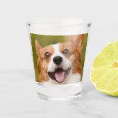 Voeg Dog Photo Personalized Gepersonaliseerd Shot Glas (Voorkant)