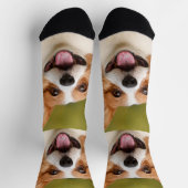Voeg Dog Photo Personalized Gepersonaliseerd Sokken (Top)