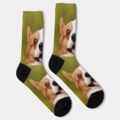 Voeg Dog Photo Personalized Gepersonaliseerd Sokken (Rechts)