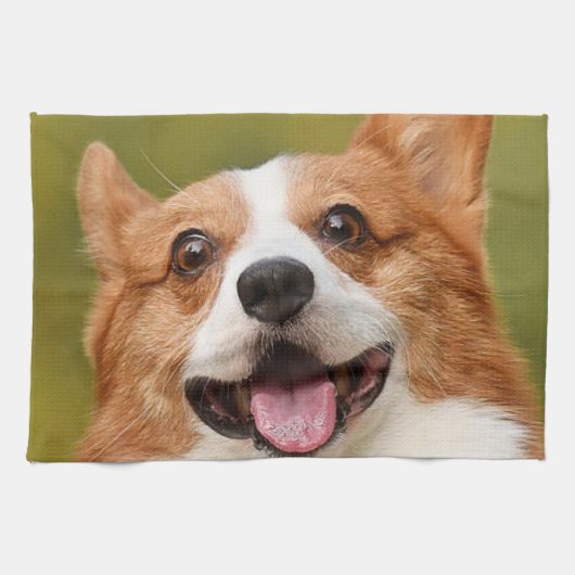 Voeg Dog Photo Personalized Gepersonaliseerd Theedoek (Horizontaal)