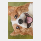 Voeg Dog Photo Personalized Gepersonaliseerd Theedoek (Verticaal)