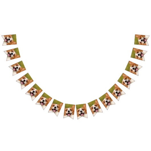 Voeg Dog Photo Personalized Gepersonaliseerd Vlaggetjes (Alle)