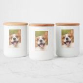 Voeg Dog Photo Personalized Gepersonaliseerd Voedselcontainer Etiket (Flessen)