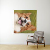 Voeg Dog Photo Personalized Gepersonaliseerd Wandkleed (In Situ (horizontaal))