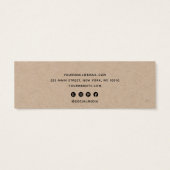 Voeg een aangepaste Logo Kraft Stud Earring Displa Mini Visitekaartjes (Achterkant)