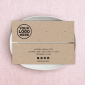 Voeg een aangepaste Logo Kraft Stud Earring Displa Mini Visitekaartjes