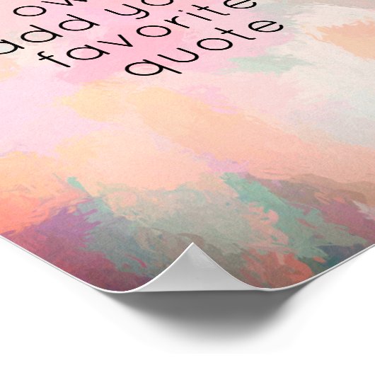 voeg een abstract ontwerp van de citaat verfslag t poster (Hoek)