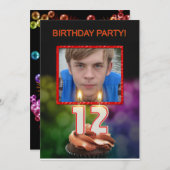 Voeg een afbeelding, 12e de Uitnodiging van de de  (Voorkant / Achterkant)