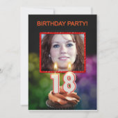 Voeg een afbeelding, 18e de Uitnodiging van de de  (Voorkant)