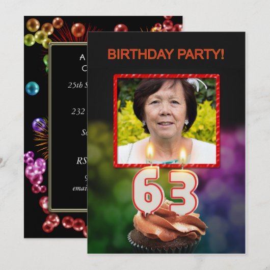 Voeg een afbeelding, 63de Uitnodiging van de Parti (Voorkant / Achterkant)