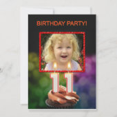 Voeg een afbeelding toe, 11e verjaardag uitnodigin kaart (Voorkant)