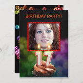 Voeg een afbeelding toe, 17e de Uitnodiging van de (Voorkant / Achterkant)