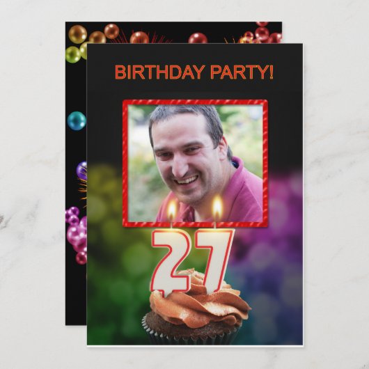 Voeg een afbeelding toe, 27e de Uitnodiging van de (Voorkant / Achterkant)