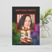 Voeg een afbeelding toe, 31ste verjaardagsfeest Ui Kaart (Staand voorkant)