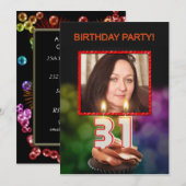 Voeg een afbeelding toe, 31ste verjaardagsfeest Ui Kaart (Voorkant / Achterkant)