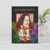 Voeg een afbeelding toe, 41e verjaardagsfeest Uitn Kaart (Staand voorkant)