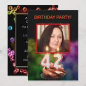 Voeg een afbeelding toe, 42e verjaardagsfeest Uitn Kaart (Voorkant / Achterkant)