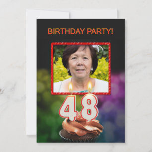 Voeg een afbeelding toe, 48e verjaardagsfeestje Ui Kaart