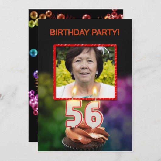 Voeg een afbeelding toe, de Uitnodiging van de Par (Voorkant / Achterkant)