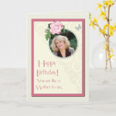 Voeg een afbeelding toe, zoals een moeder, verjaar kaart (Gele Bloem)