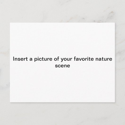 "Voeg een afbeelding van onze FAV toe. NATUUR scèn Briefkaart (Voorkant)