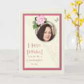 Voeg een afbeelding, zoals een kleindochter, kaart (Gele Bloem)