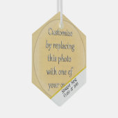 Voeg een Afstuderen van de Foto toe Glas Ornament (Voorkant Rechts)