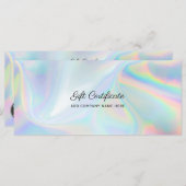 Voeg een bedrijfs-Logo DIY-holografisch cadeaubon  (Voorkant / Achterkant)