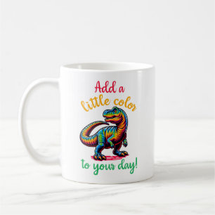 Voeg Een Beetje Kleur Toe Aan Je Dag Dinosaurus Koffiemok