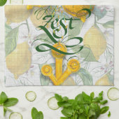 Voeg een beetje zest toe - citroen theedoek (Gevouwen)