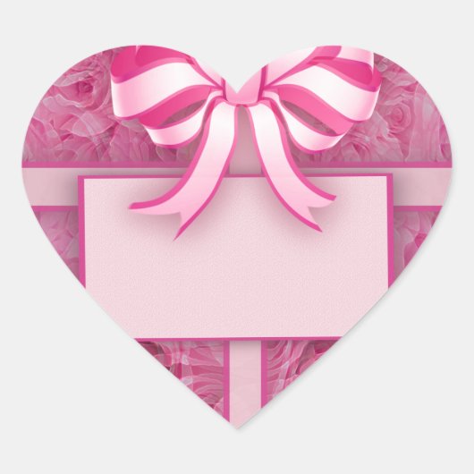 Voeg een bericht toe. hart sticker (Voorkant)