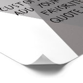 voeg een citaat abstract grijs poster en wit toe (Hoek)