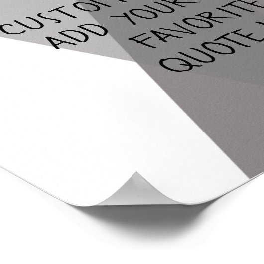 voeg een citaat abstract grijs poster en wit toe (Hoek)