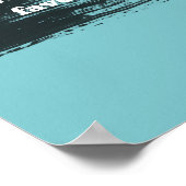 voeg een citaat blauwgroen en zwart met tekst toe poster (Hoek)