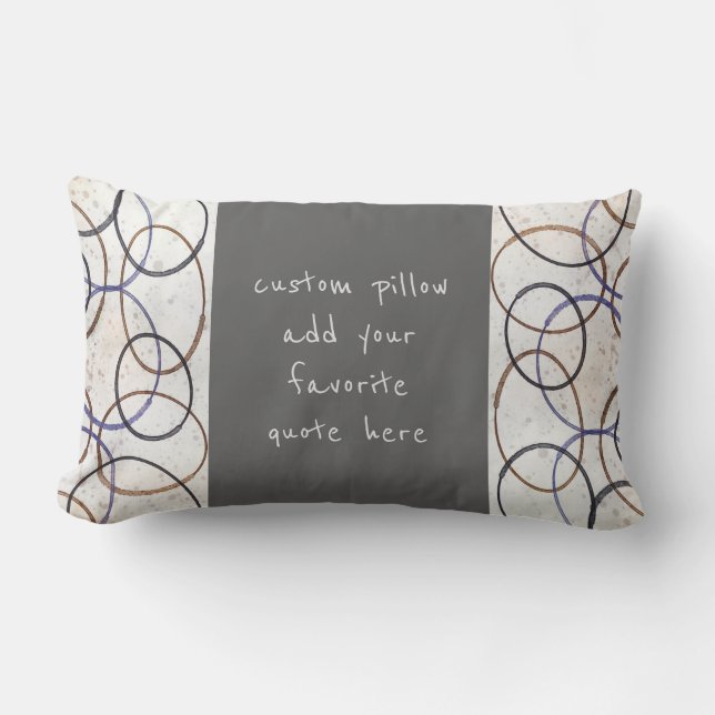 voeg een citaat toe aan moderne, neutrale kleuren kussen (Voorkant)