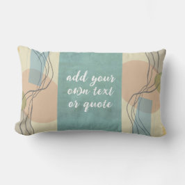 voeg een citaat toe abstracte kunst uit het midden kussen