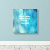 voeg een citaat toe dat turquoise elegant modern h canvas afdruk (Insitu (Houten vloer))