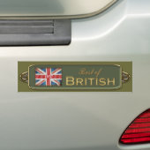 Voeg een datum toe - Beste Britse bumpersticker (Op auto)