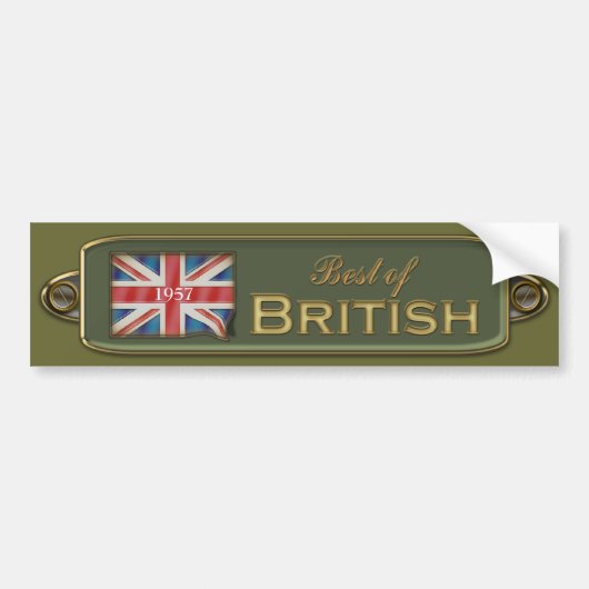 Voeg een datum toe - Beste Britse bumpersticker (Voorkant)