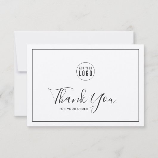 Voeg een donkergrijze rand toe Dank u wel Rustige (Voorkant)