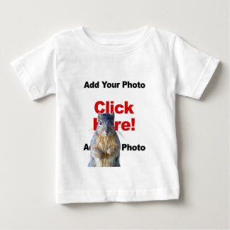 Voeg een eekhoorn aangepaste foto baby lange mouw 