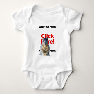 Voeg een eekhoorn aangepaste foto baby toe romper