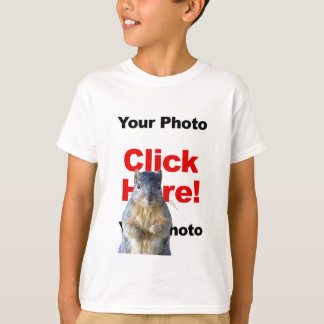 Voeg een eekhoorn aangepaste foto kind t-shirt toe