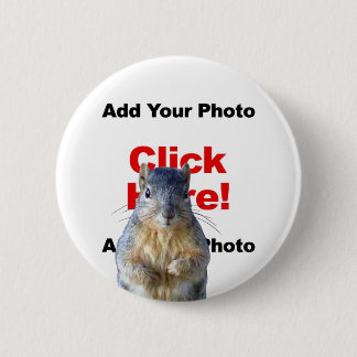Voeg een eekhoorn aangepaste foto knop toe ronde button 5,7 cm
