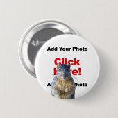 Voeg een eekhoorn aangepaste foto knop toe ronde button 5,7 cm (Voorkant /achterkant)