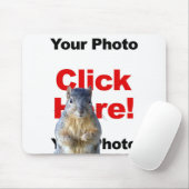 Voeg een Eekhoorn aangepaste fotomuis toe Muismat (Met muis)