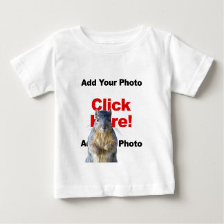 Voeg een eekhoorn Custom Photo Baby Long-Sleeve T-