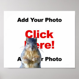Voeg een eekhoorn op maat gemaakte foto poster toe