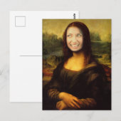 Voeg een Face Mona Lisa toe Briefkaart (Voorkant / Achterkant)